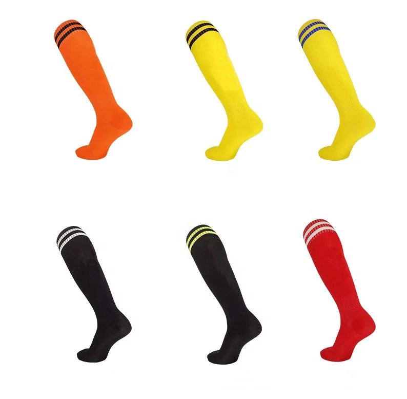 New Arrival Custom Knee High Men Kids Sports Grip Socks For Football