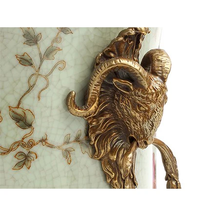 New White Ceramic Brass Antique Metal Serving Tray Good Quality And Luxury Decorative Fruit For Table In Living Room