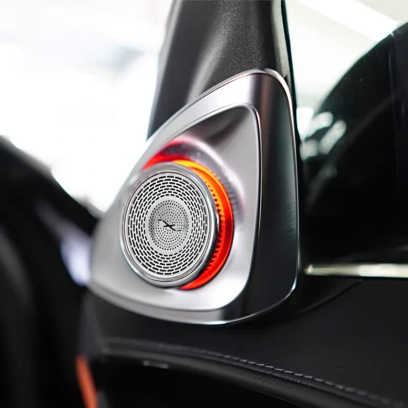 Car Auto LED Atmosphere Light Ambient Light 3D Rotating Tweeter Subwoofers For Mercedes Benz S Class W223