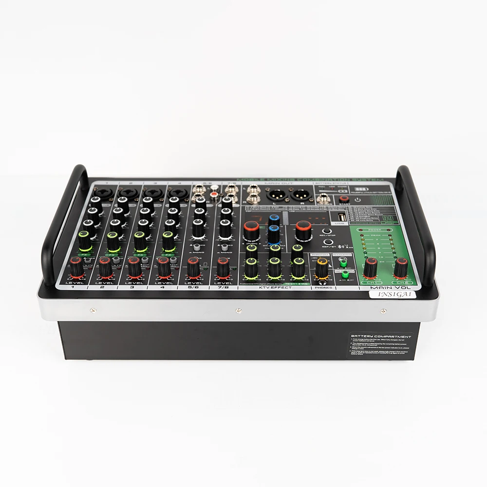 Professional Band Broadcast Audio MP3 Public Sound System Battery Power DJ Mixer Professional Amplifier