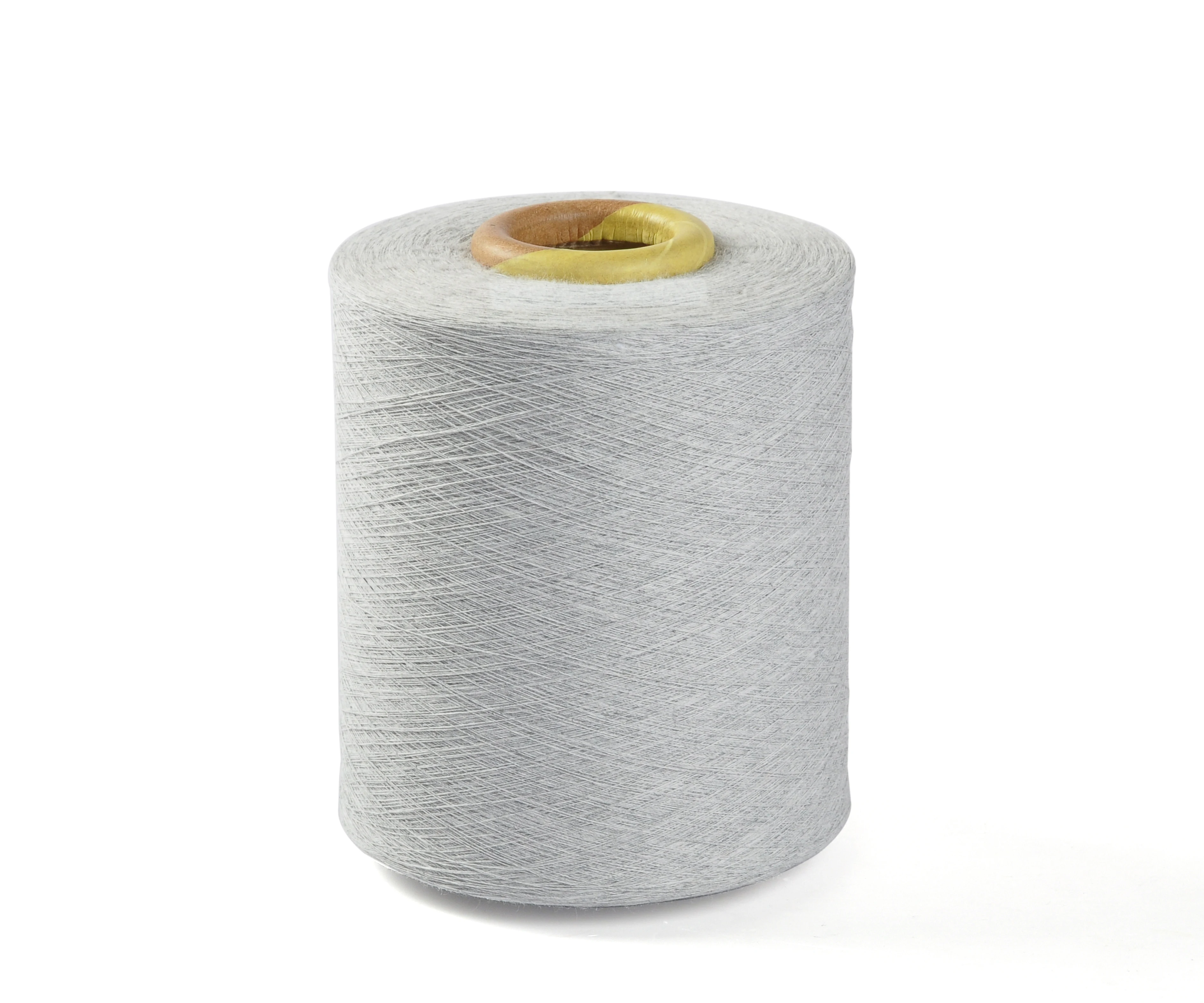 Recycled yarn manufacturer Nm34/1 open end cotton polyester for plain t-shirts cotton polyester