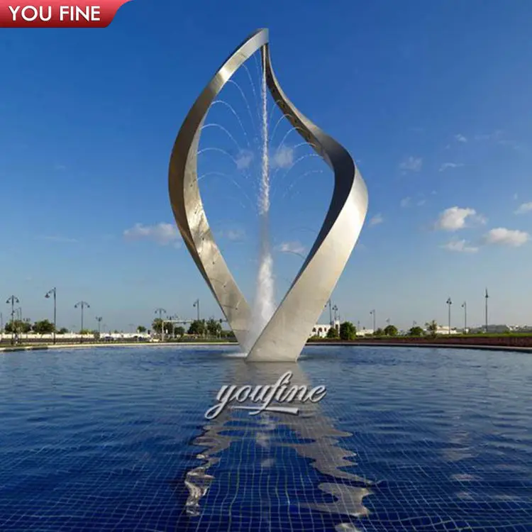 
Morden Metal Mirror Polished Stainless Steel City Sculpture 