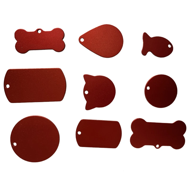 Двухсторонняя сублимационная бирка с именем кости собаки алюминиевые Пустые бирки для домашних животных в форме