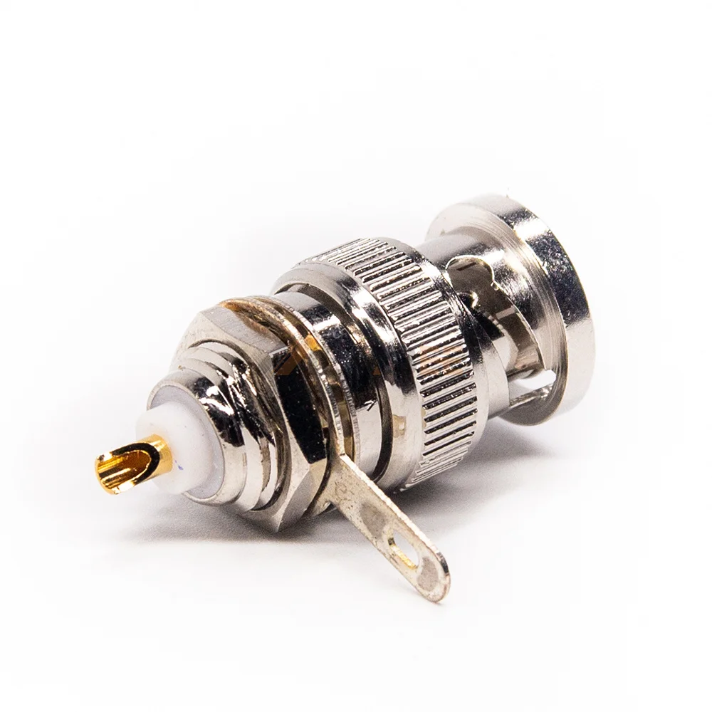 Straight BNC Male Plug Solder Type Connector for CCTV