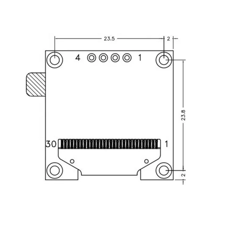 27,5x27,8x2,61 мм Размер модуля oled lcd 0,96 новый продукт запуска в Китае