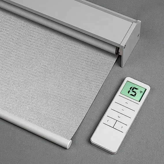 Wifi Control Motorized Zebra Roller Window Blinds Motorised Blind Automatic Smart Blinds