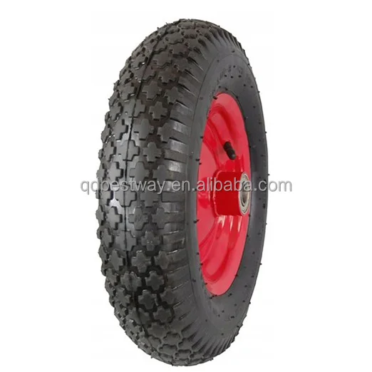 inflatable rubber wheel 4.00-8, 3.50-8, 3.25-8, 4.00-6, 5.00-6, 6.50-8 pneumatic tire wheel