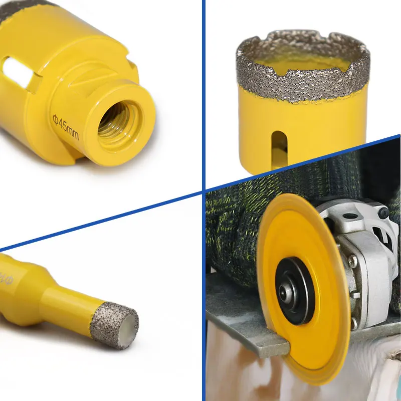 Vacuum Brazed M14 Diamond Tools Cutting Bit Tile Hole Saw Diamond Core Drill Bit Set
