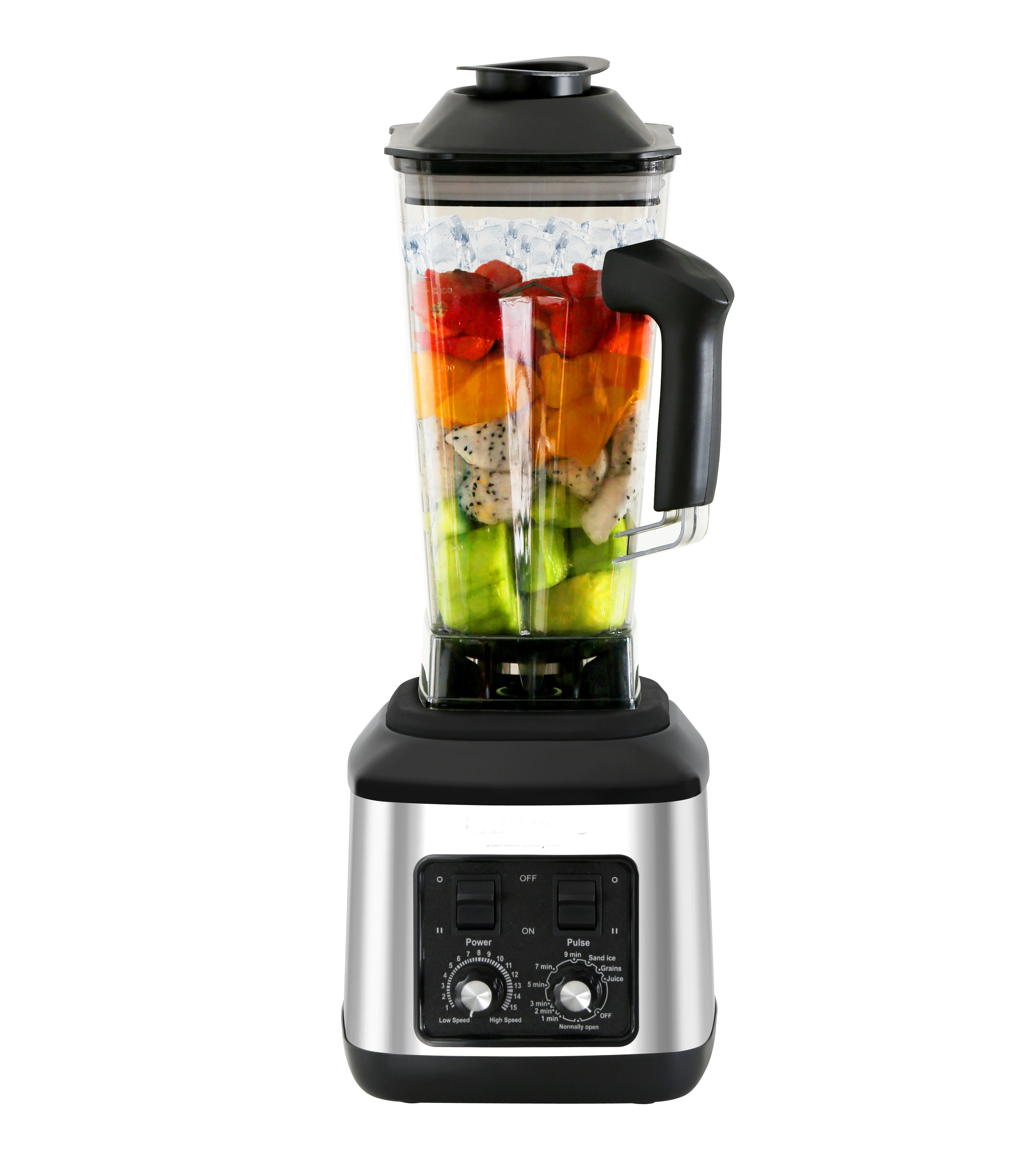 Jewin Custom 3-in-1 Tabletop Blender NEW Design 1000W with Stainless Steel Housing 2.5L/3L Capacity 15-Speed Pulse Function