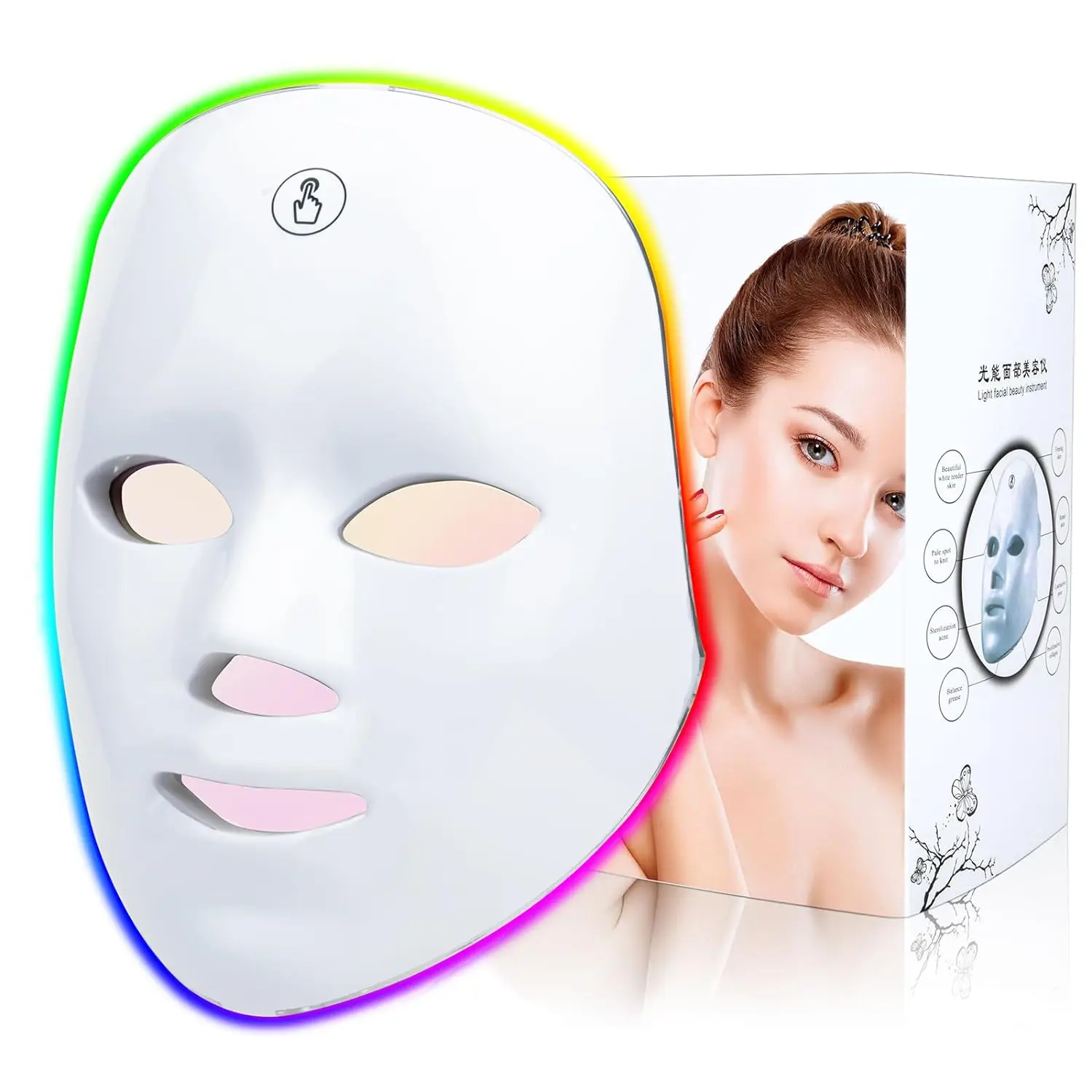 7 in 1 Color LED Face Mask SPA Facial Equipment Skin Rejuvenation Light Body Beauty Machine  for Care at Home Led-Light-Therapy