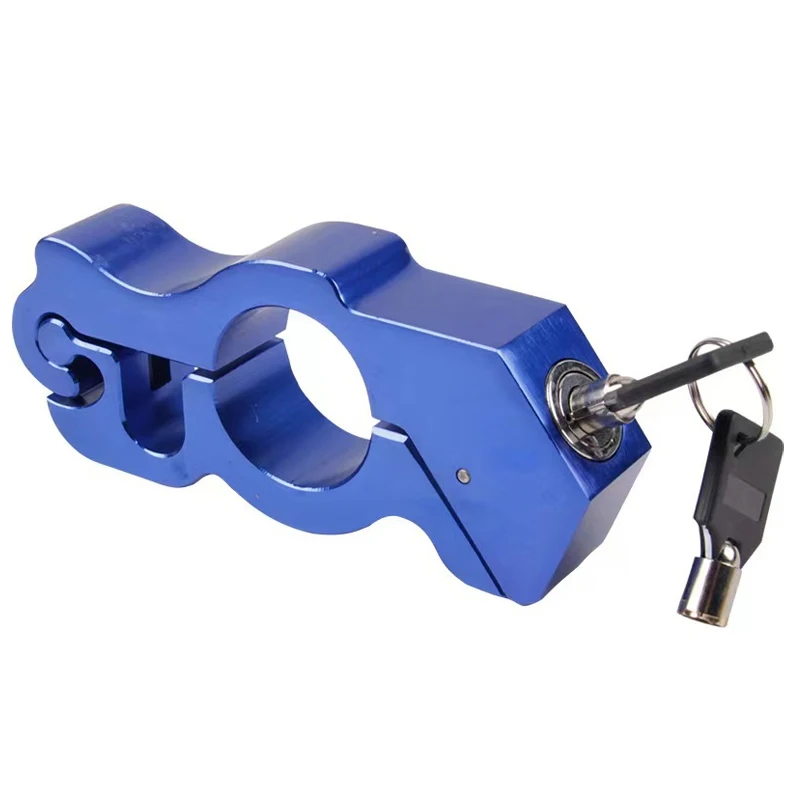Aluminum Alloy Anti Theft Security Handlebar Lock Motorcycle Brake Grip Throttle Lock Scooter Handlebar Anti-theft Motor Lock