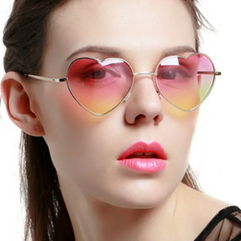 2022 Classic Retro Love Heart Sunglasses Men And Women Cute Peach Heart Glasses Trend Sun Glasses