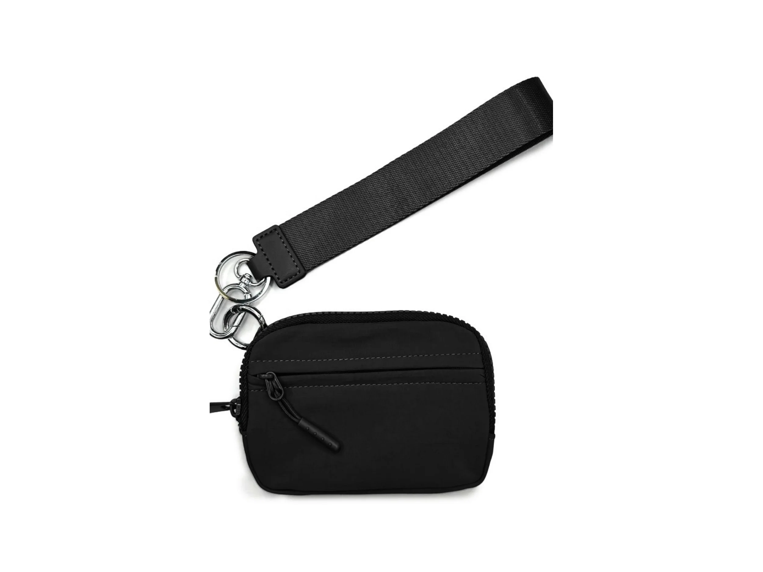 2024 Portable Nylon Coin Purse Bag Mini Pouch Wristlet Key Chain Bracelet Card Holder Wallet With Strap strap