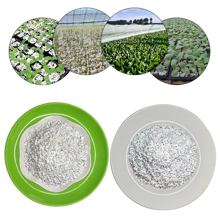 Horticultural perlite soil for flower planting with good air permeability and water retention