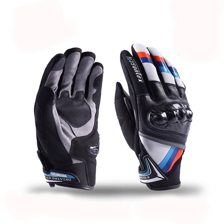 Durable Windproof Full Finger Riding Racing Carbon Fiber Outdoor Bicycle Cycling Exercise BMX ATV MX Off Road Motorcycle gloves