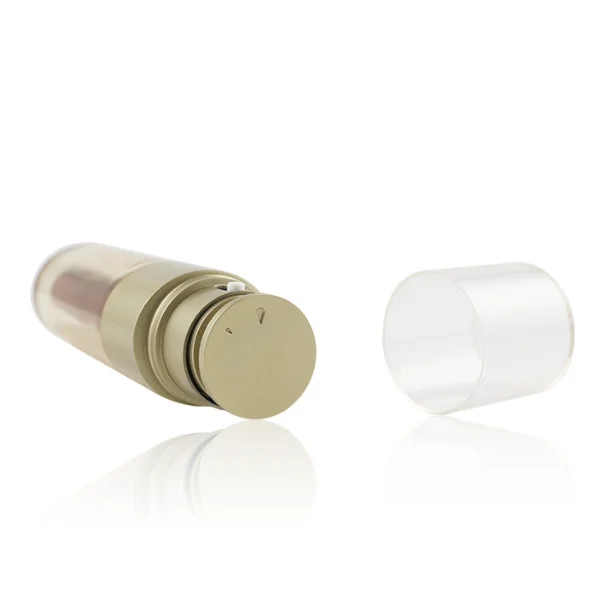 30ml 50ml  dual chamber one output plastic AS dual chamber cosmetic lotion serum cream pump bottle