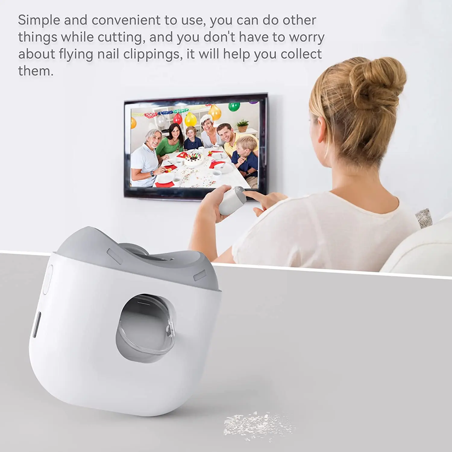 Электрическая машинка для стрижки ногтей, нож для ногтей и пилка 2 в 1 дизайн, хранилище для удаления ногтей, без острых когтей, двухскоростное снаряжение, безопасная