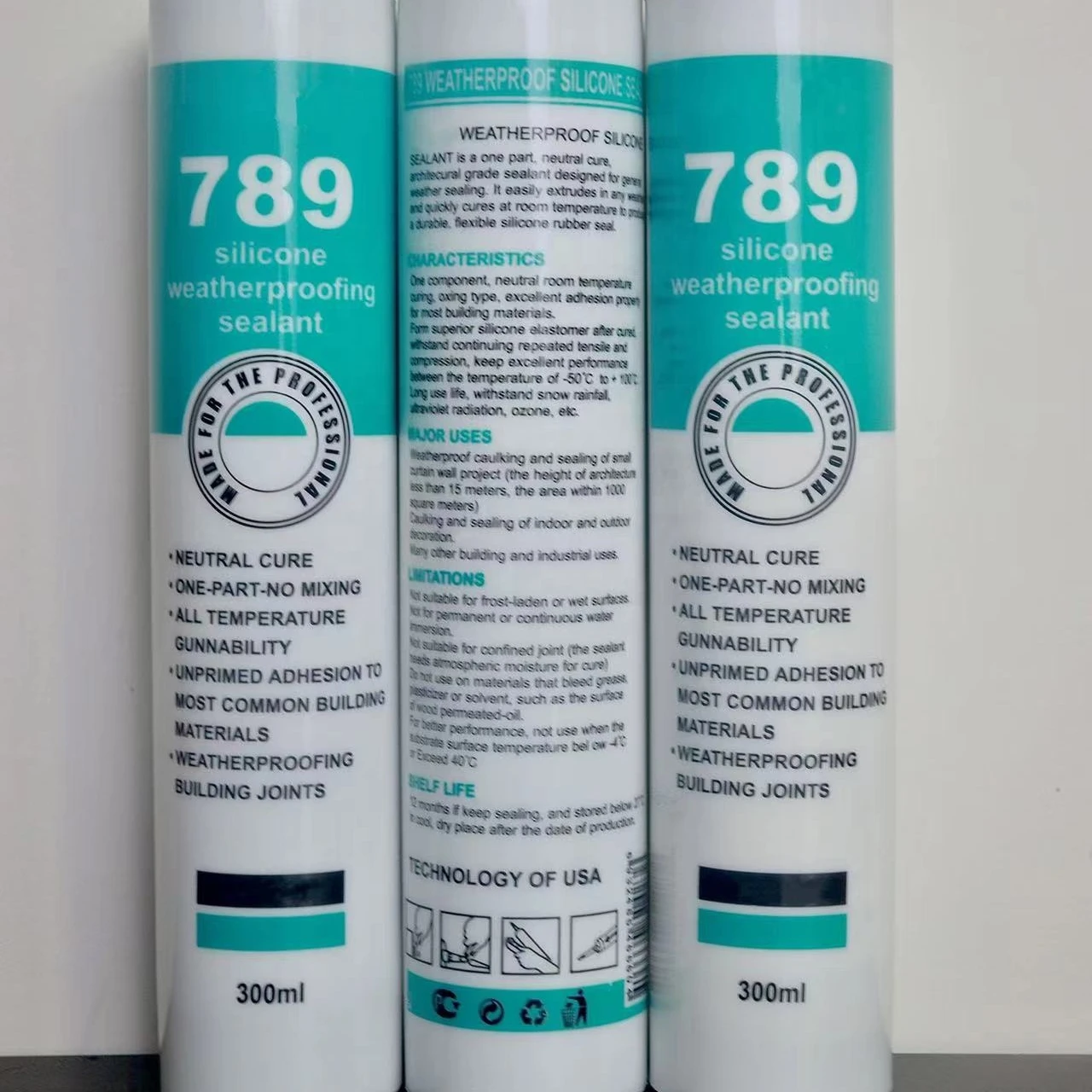 wacker silicon black color glue 789 silicone sealant