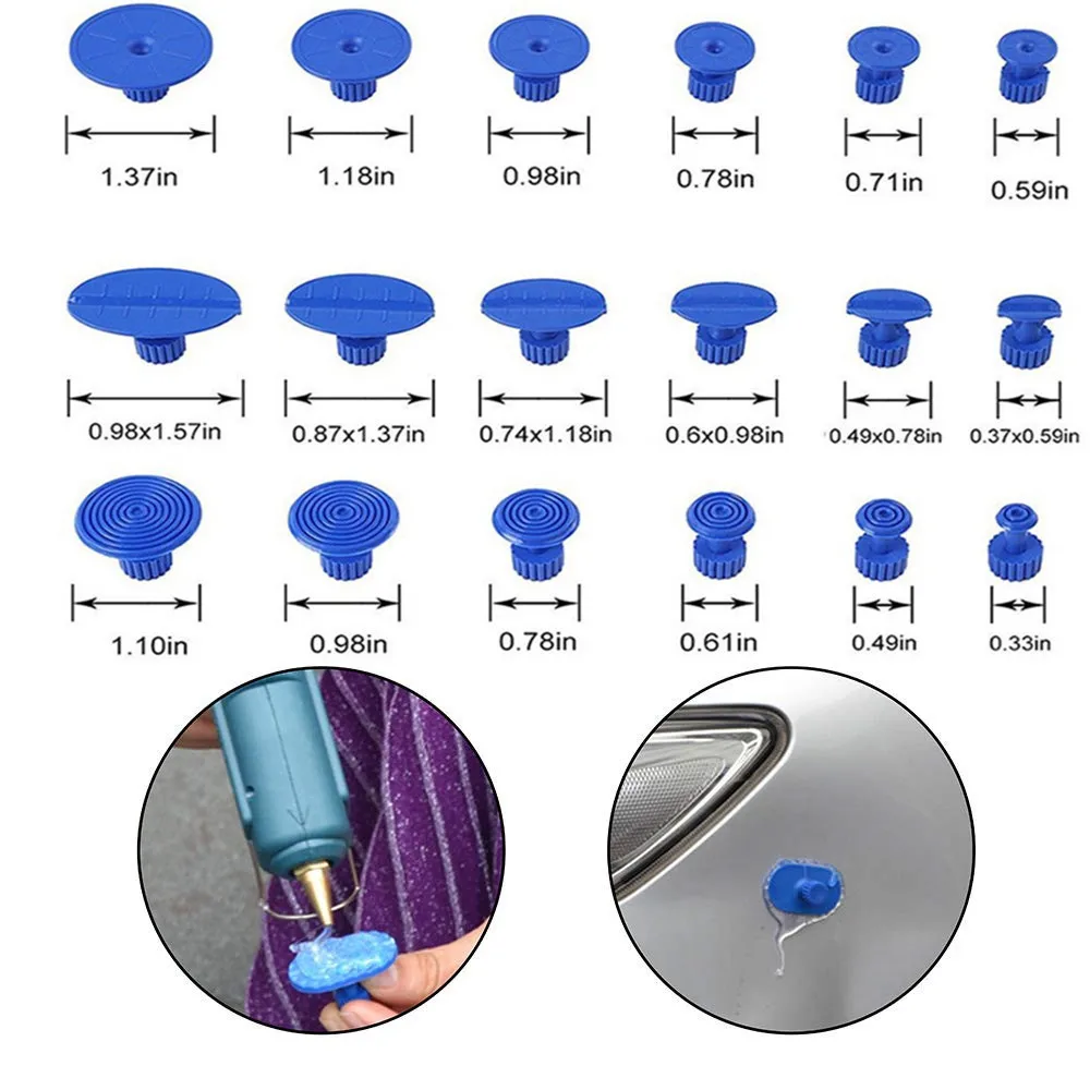 Universal Auto Car Dent Puller Plastic Suction Cup For Pulling Vehicle Remove Dents Tabs Sheet Metal Repair Tool Kit