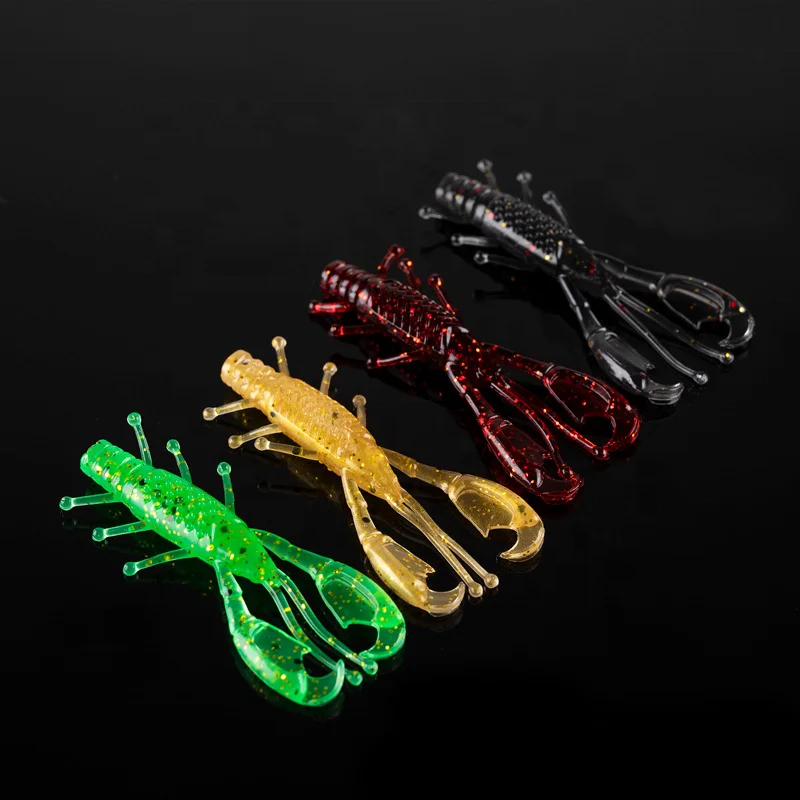 Fishing Jigging Wobblers Soft Lures 55mm 1.5g Artificial shrip Silicone Baits for Bass Pike Floating Swimbait