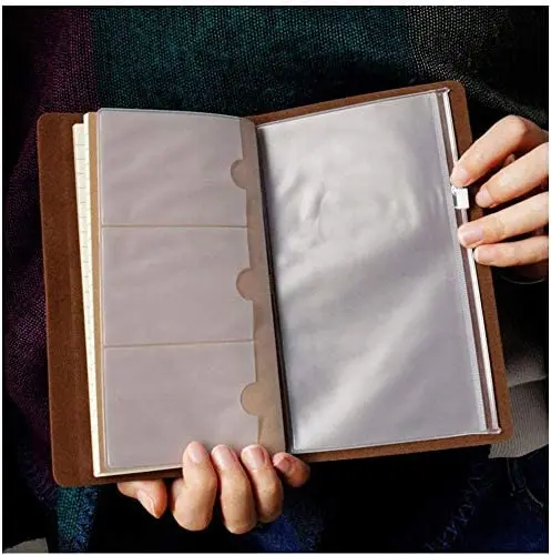 LABON 140 Page Vintage Notebook Anniversary Birthday Travel Journal Gifts Dad Leather Journal