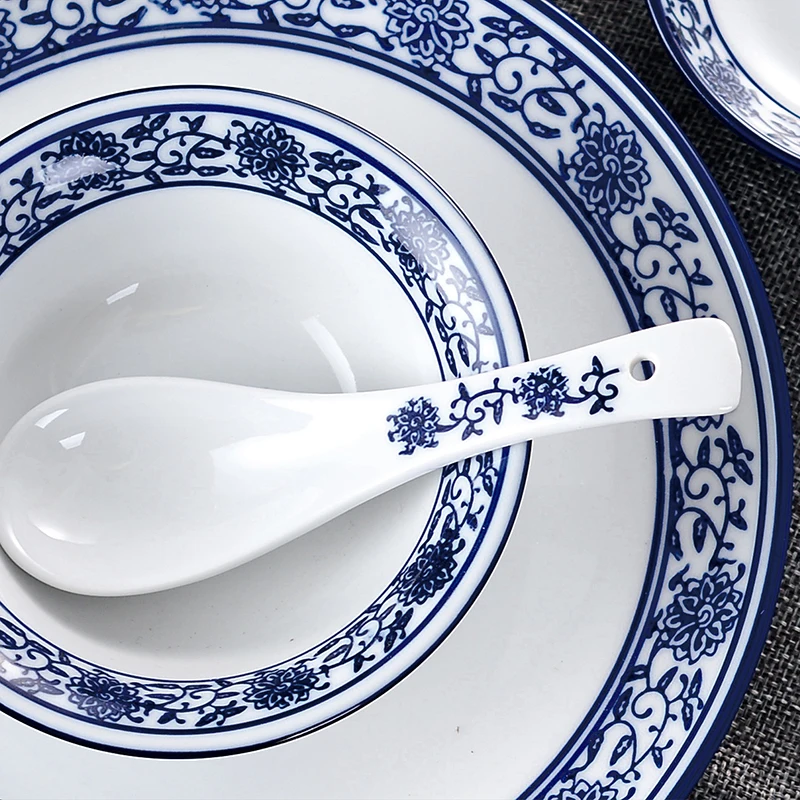 Handmade Retro Blue And White Porcelain Teapot Kung Fu Tea Set Ceramic Dish Bowl