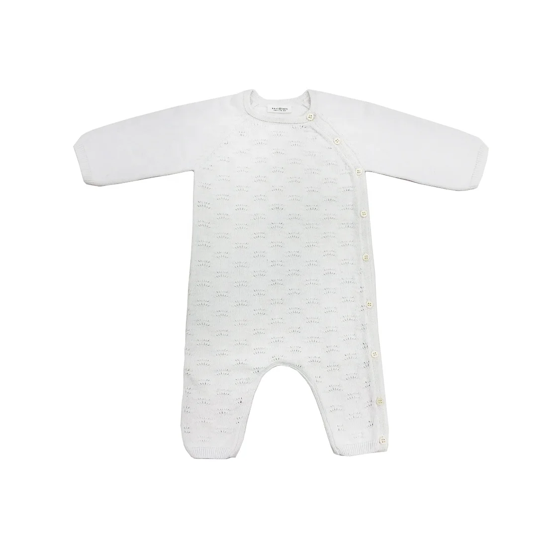 Детские хлопковые комбинезоны ODM/OEM на заказ, детские комбинезоны с длинным рукавом, Комбинезоны для маленьких девочек и мальчиков