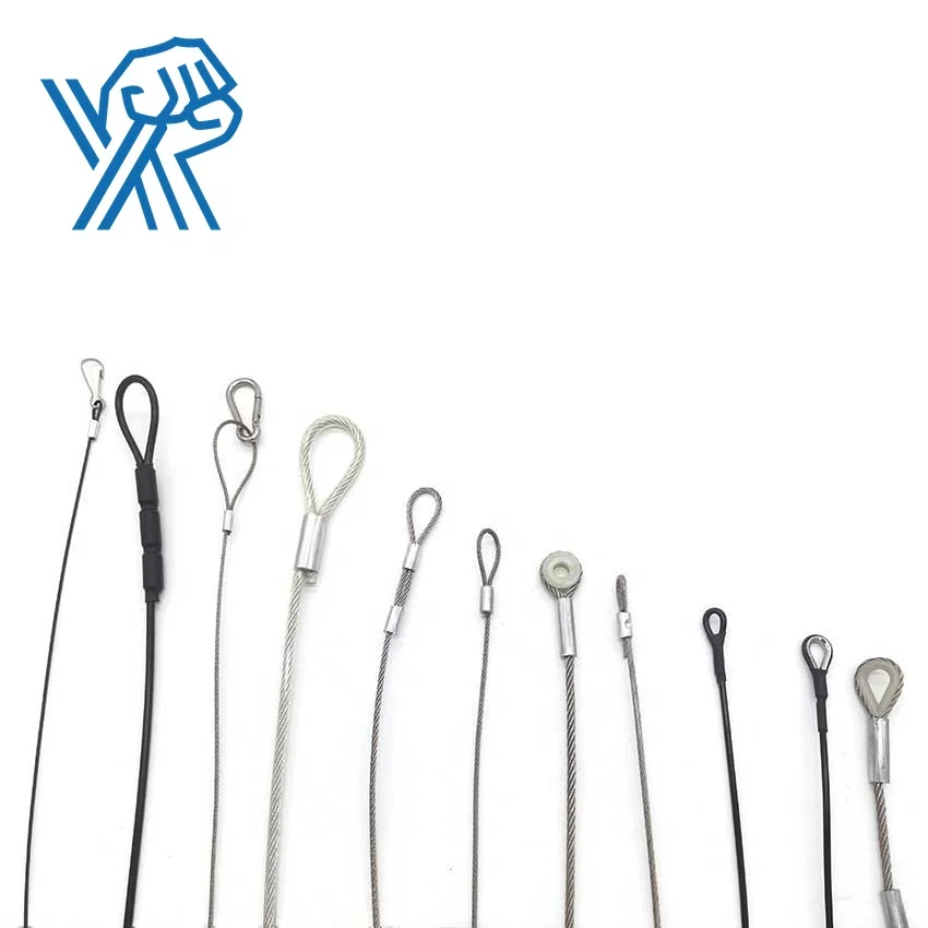 Factory supply stainless steel cable wire sling 2mm 3mm 4mm with pressed ending for safety