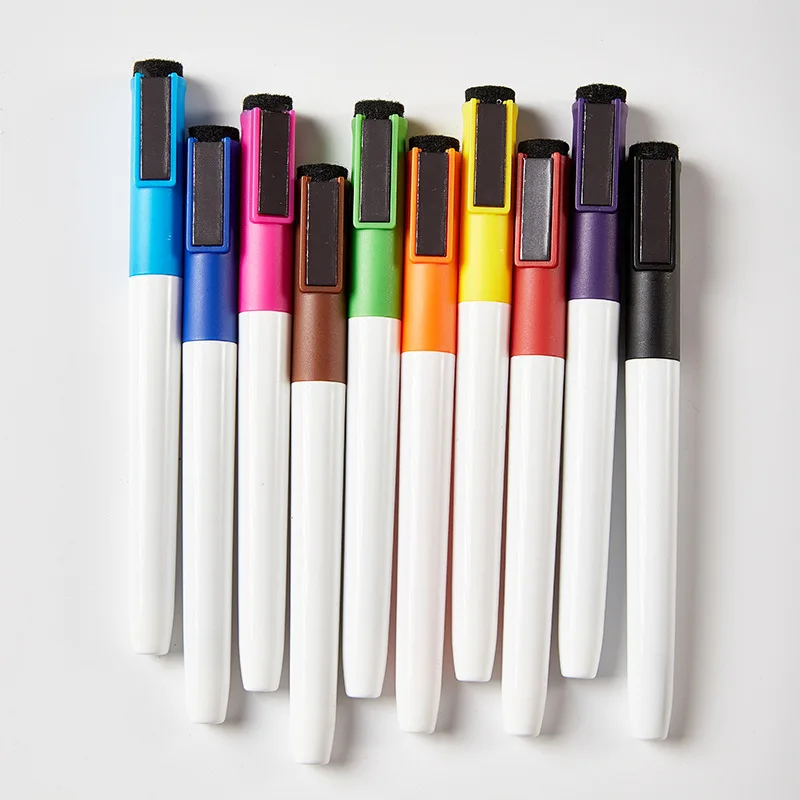 Wholesale Non Toxic Colorful Marker Pen Set Customized Whiteboard Marker Pen With Logo Printed For School