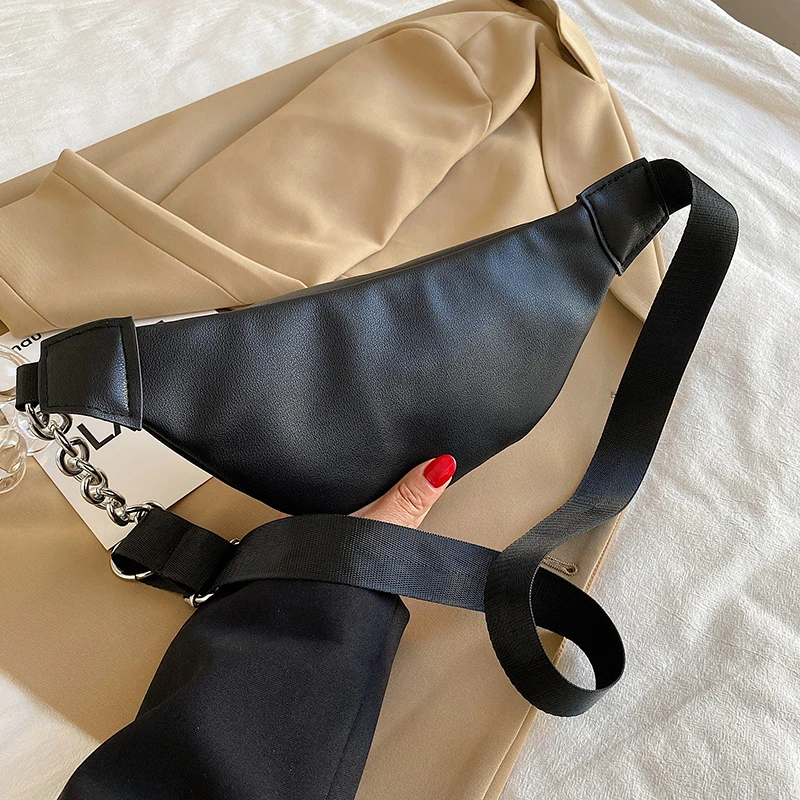 Wholesale Women PU Leather Waist Belt Wallet  Fanny Pack Bag