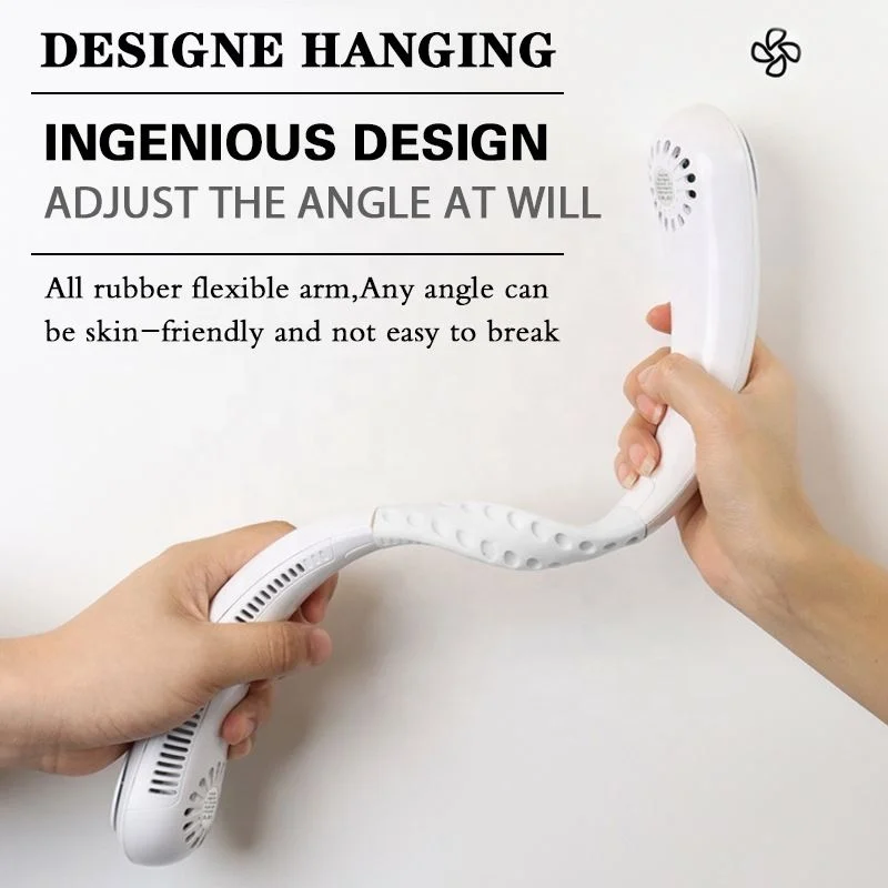 Mini Bladeless Hanging Neck Leafless Fan Rechargeable Mute Sports Fans for Home Outdoor Portable Cooler
