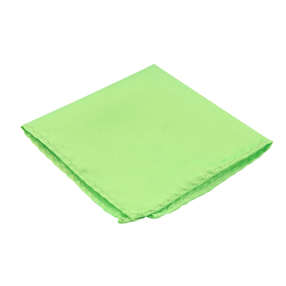 Привлекательный однотонный платок из полиэстера с логотипом на заказ, Карманный платок