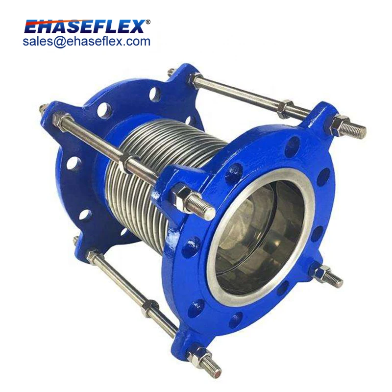 Superior Quality Axial Pipe Compensator Stainless Steel Bellows Joint With Flange connector