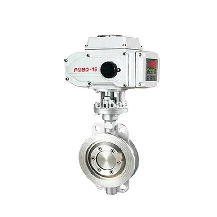 Электрический Открытый пропорциональный 4-20мА регулирующий клапан-бабочка DC24V