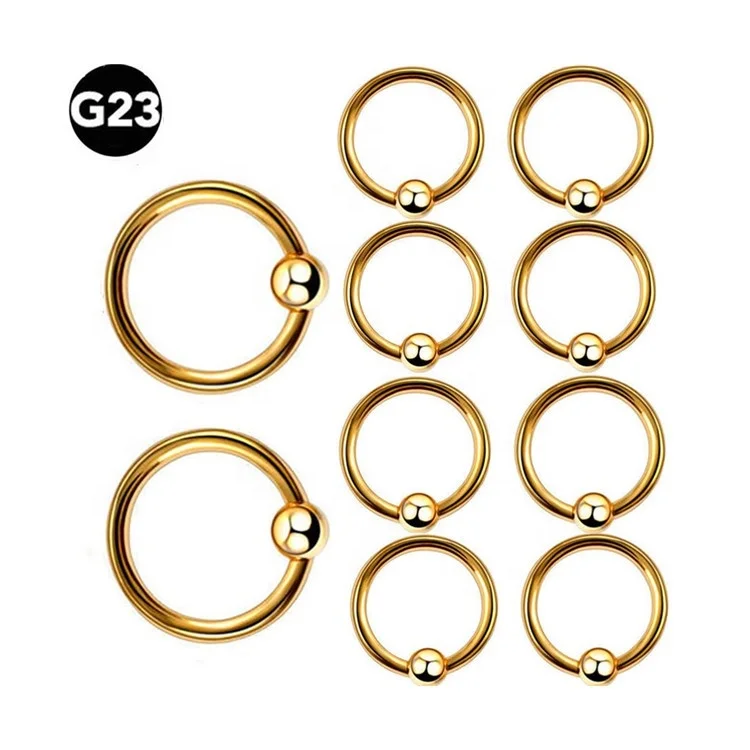  Pure Titanium G23 European and American simple nose ring earrings ornament ear Amazon cross border body