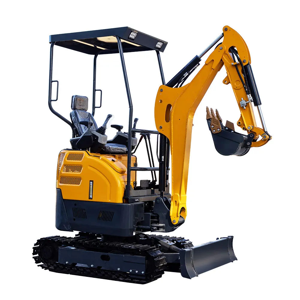 China Cheap Small Digger Wholesale with Cab Mini digger excav Micro Digger Minipelle 0.8 Ton 1 Ton 2 Ton For Sale