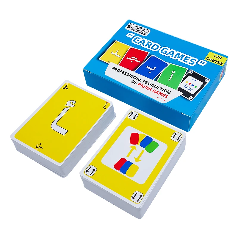 Free Sample Baby Custom Printing Arabic Letter Abc Alphabet Flash Card Games For Kids Educational