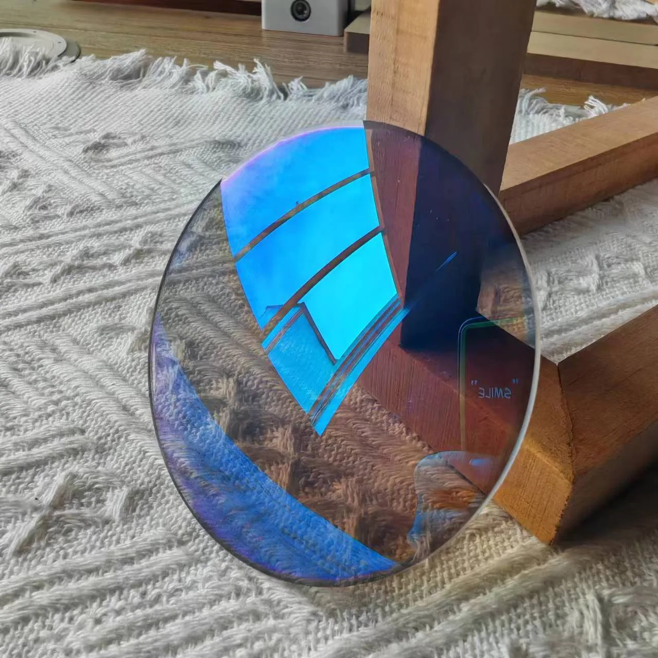 1.56 Photogrey Blue Mirror Resin Photochromic Grey Dazzle Blue Coating Optical Lenses