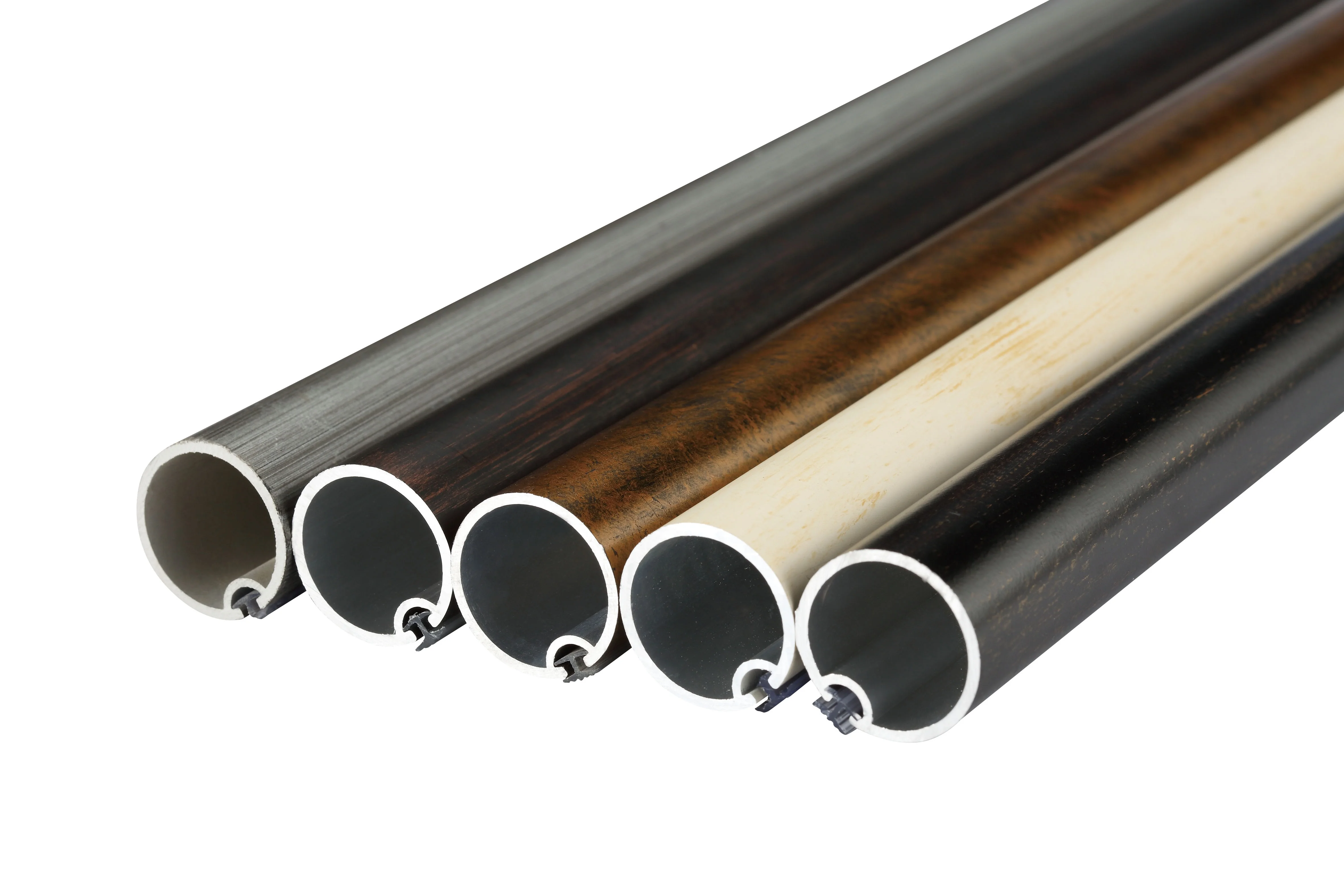 KEEWO Wood Double Support curtain pole double Curtain Rods Sets