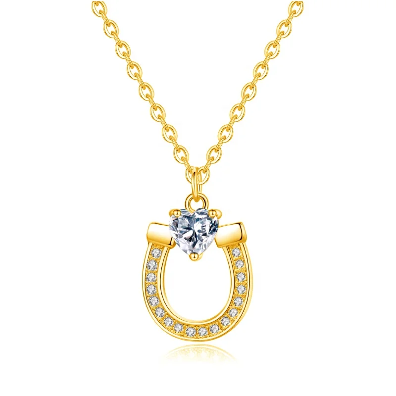 OEM ODM YINSAKI 925 Sterling Silver 18K Gold Turkish Jewelry U Shape Necklace