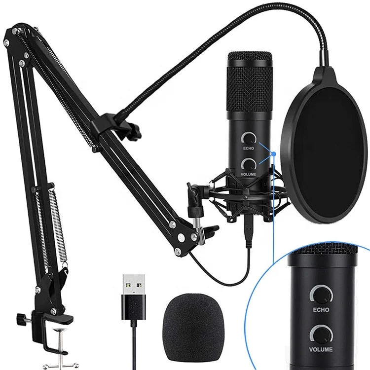 Professional BM-U780 Condenser Microphone Studio Karaoke Micro Recording USB Microphone