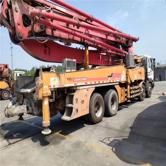 2011 37m used isuzu truck-mounted concrete pump 40 ton dumper truck made in Japan, china brand 37m concrete pump for sale