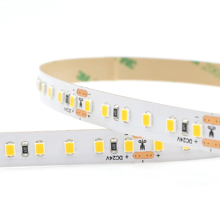 24 Volt 2835 Flexible LED Strip Lighting 120leds per Meter 4000K 5M IP20 High Density LED Light Strip