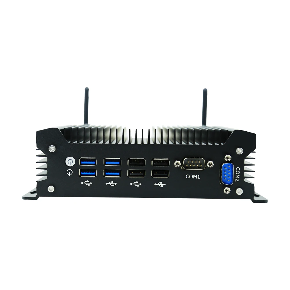 Промышленный микро встроенный компьютер Co-re I3 I5 2COM Мини ПК VGA H-D 2LAN Win 10 безвентиляторный промышленный ПК для автономных транспортных средств