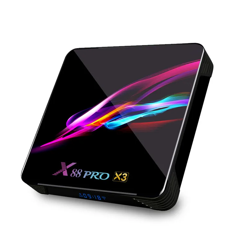 X88 Pro X3 Media Player Amlogic S905X3 2.4G 5G Wifi BT4.1 Support 4K 8K Media Player Smart Android 9.0 TV Box