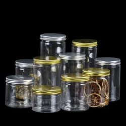 Customized capacity airtight plastic jar to store dried fruit food jam pickle jar with plastic lid