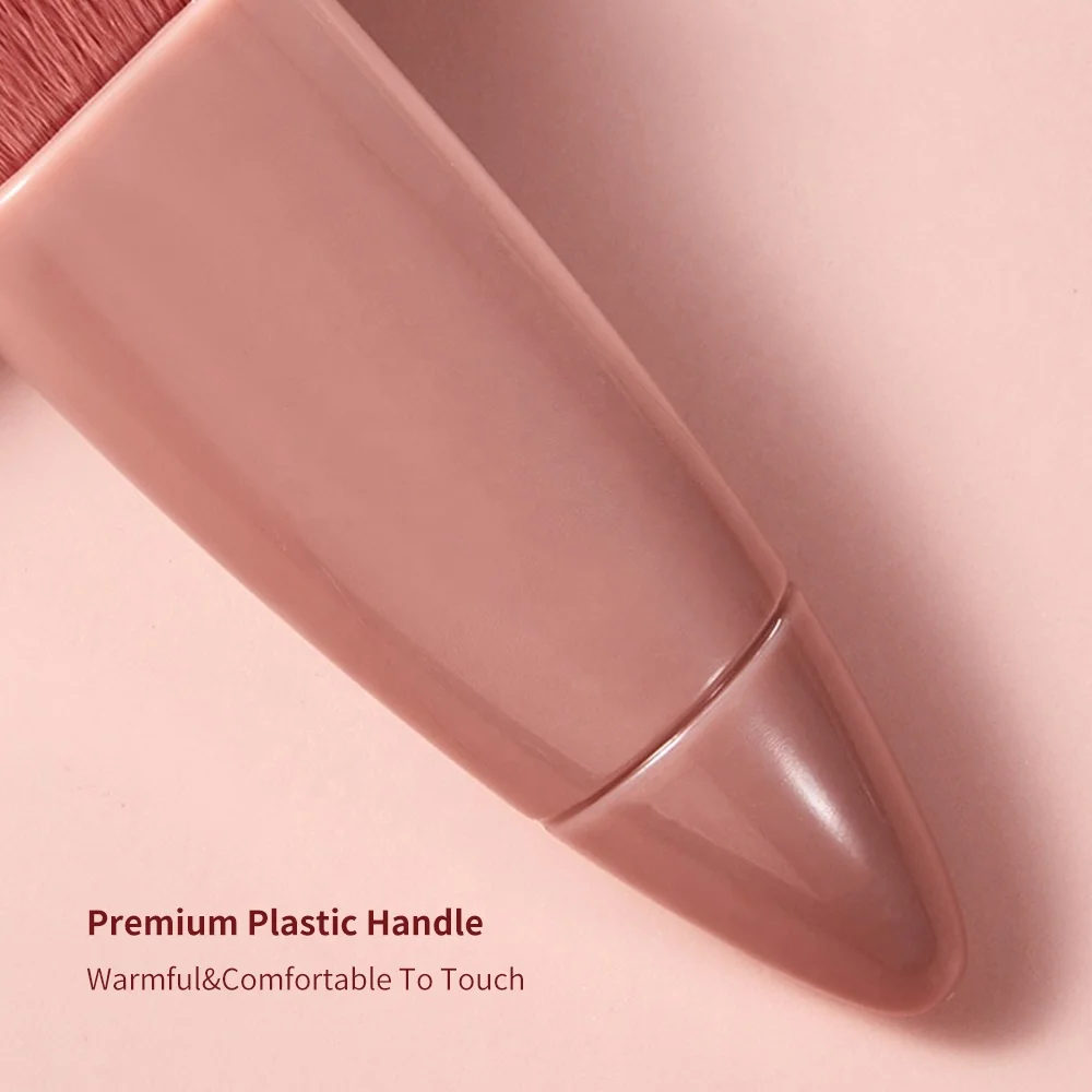 Wholesale Private Label Mirror Face Plastic Cheap Logo Portable 5pcs Small Synthetic Green Vegan Pink Travel Makeup Brush Set