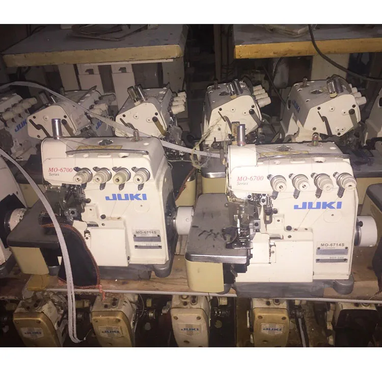 Подержанные Швейные машины j∩ Overlock 6714 с четырьмя нитями и прямым приводом