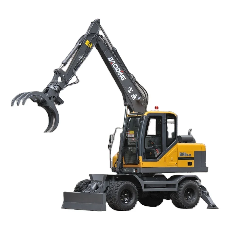 Factory Price 8Ton Material Handling Excavators Metal Scrap Grab Excavator Handle Scrap