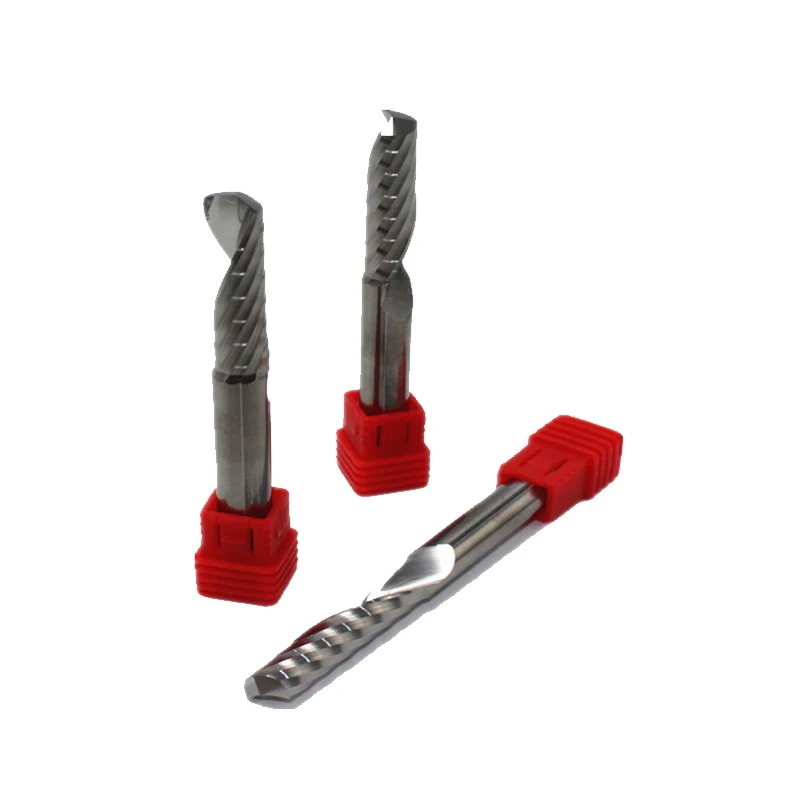 Wxsoon Spiral Tungsten Carbide Single Flute End Mill For Aluminum Alloy Plastic CNC Machined